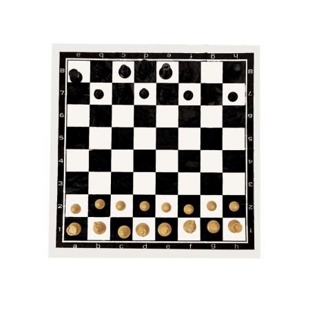Шахматы 50 х 50 см, король h-7 см, d-3.2 см, фигуры пластик-1