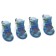 Dog boots "fighter", set 4 pcs, size 1 (sole 4 x 3.2 cm), camouflage blue
