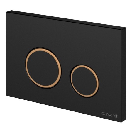 Cersanit Twins button, black matte, with a frame, universal-1
