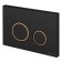 Cersanit Twins button, black matte, with a frame, universal