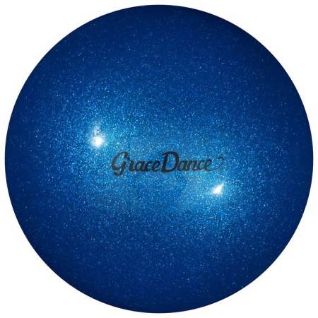 The ball for rhythmic gymnastics Grace Dance, D = 18.5 cm, the color is blue with brilliance-1