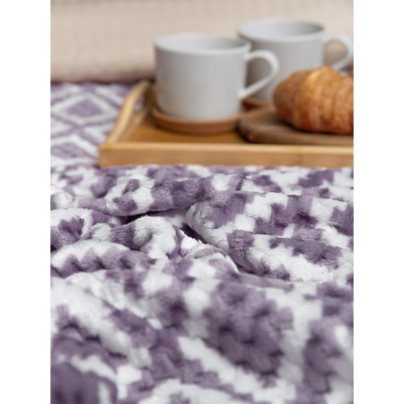 Texrepublic blanket, size 150x200 cm, lilac color-6