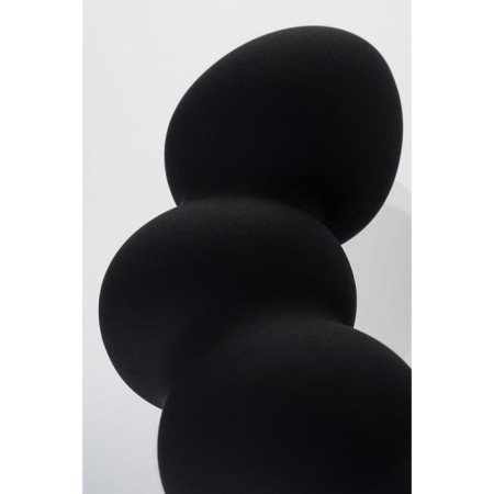 Erotist prostate vibro -stimulator, silicone, 15.7 cm, black color-7