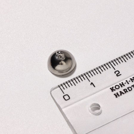 Magnetic Castle Castle 16 × 10 mm, loops = 1.2 mm, ball, color silver-1