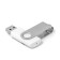 Flashka Mirex Swivl White, 32 GB, USB2.0, Thu up to 25 MB/s, PLO up to 15 MB/s, white