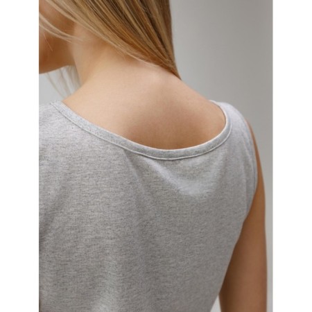 Night shirt female "Three butterflies", size 46, color gray melange-10