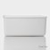 Storage container with lid LADOM "E LEC", 36 × 26 × 16 cm, white color