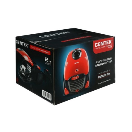 Vacuum cleaner Centek CT-2511, 2000/400 watts, 2 l, red-11