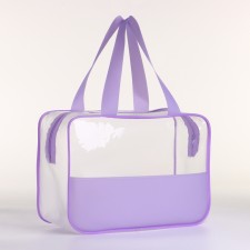Lightning cosmetic bag, lilac color