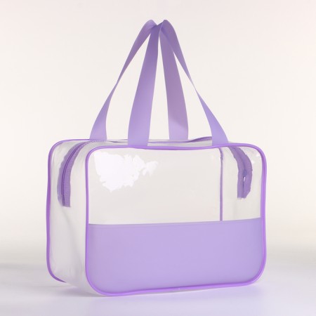 Lightning cosmetic bag, lilac color
