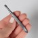 Direct, narrow tweezers, 9 cm, on a blister, silver color, B-157-S