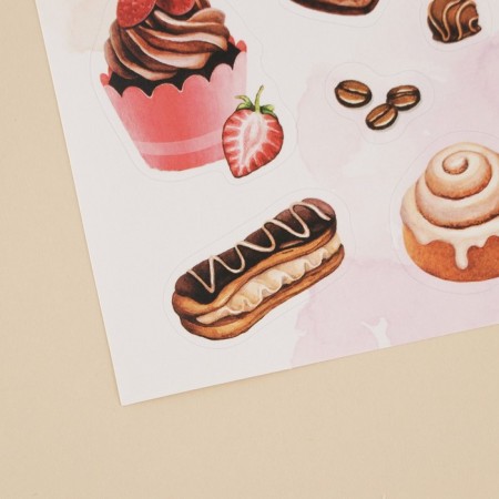 Paper stickers "Coffee", 14 × 21 cm-1