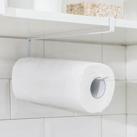 Holder for paper towels of a suspended share, 26x11 × 1.2 cm, white color