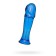 Sexus Glass anal phalloimitator, glass, blue color, 13 cm