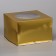 Confectionery packaging with a window, gold, 30 x 30 x 19 cm