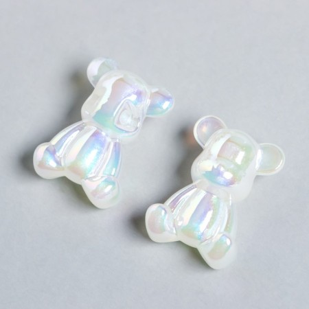 Busina for creativity plastic "Bear" overflow 1.6x2.5x3.4 cm