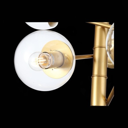 Suspension lamp ST LUCE. SL1150.203.08. Liora. 8x40 watts, E27, 65x65 cm, matte gold color-15