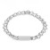 Collar - a noose with a sign for engraving, weaved, 60 cm, wire thickness 3 mm