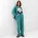 Women's trousers, free cut MIST MUSLIN size l, col. turquoise