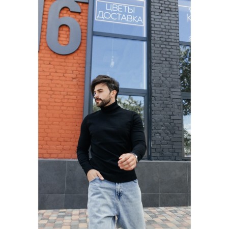 Jumper male ise, size 56, black color-11