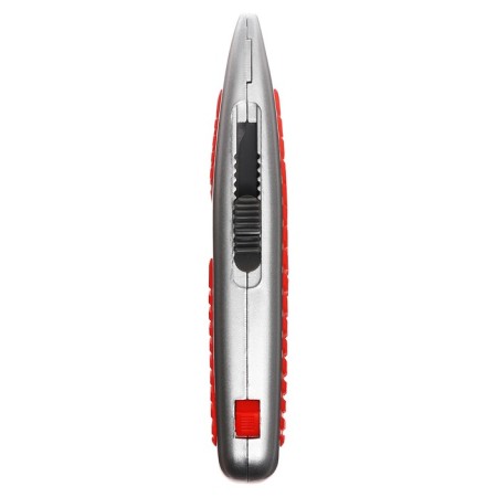 A universal trapezoidal knife 18mm, fixator, 3 pieces of spare blades, zinc-alloy, top-2