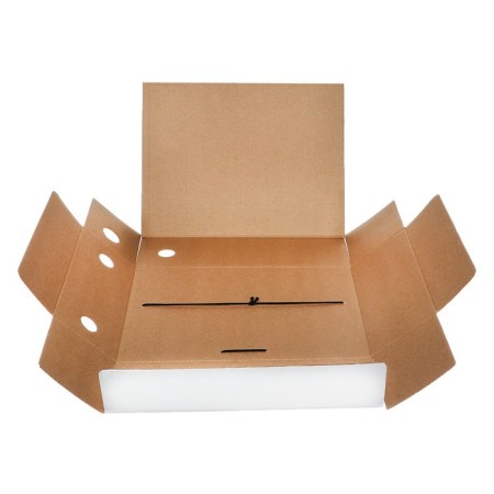 Archive folder on gum Calligrata, microhofrocard, 100 mm, white, up to 900 liters-9