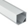 Aluminum profile LED Strip Alm009S-2M, 200x1.6x1.6 cm, silver color