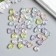 Beads for creativity plastic "Hearts with faces" set of 25 grams mix 1x1.2x0.6 cm