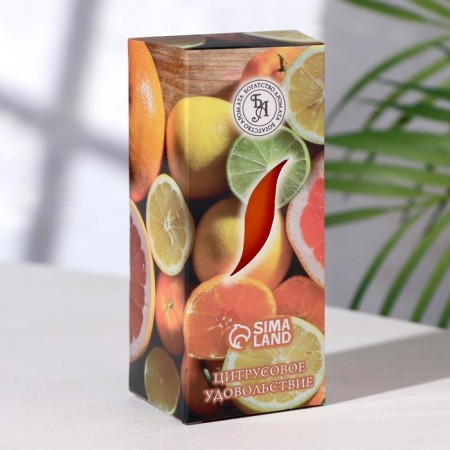 Aromatic candle "citrus pleasure", 4 × 6 cm, in a box-2