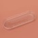 A plastic disposable lid for oval “lemoncello” cream, 12.5 × 4.5 × 1.5 cm