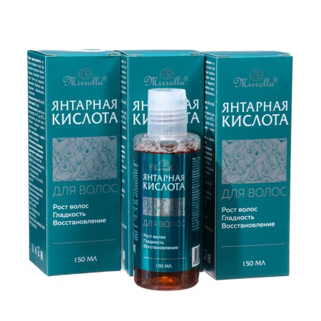 Amber hair for hair "Mirroll", 3 pcs 150 ml-1