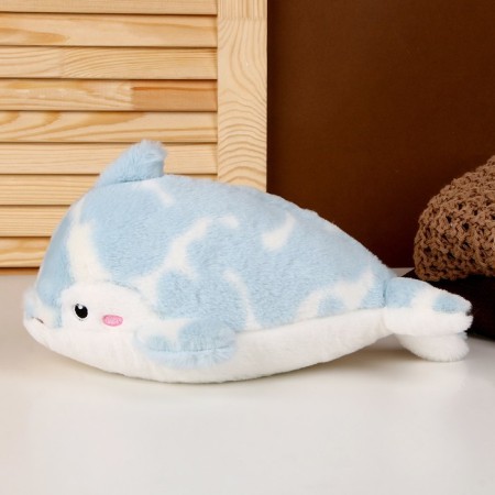 Dolphin soft toy, 32 cm, blue color-1