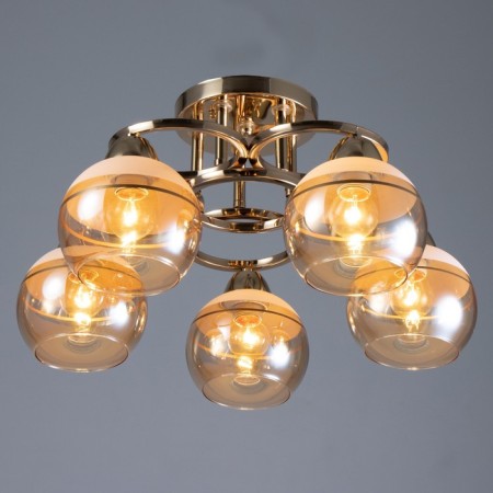Iris chandelier 5he27 40W gold 47x47x23 cm Bayerlux-1