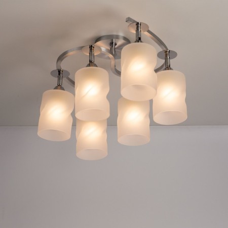 Ceiling Citilux Cutilux CL119260, 52x38x1.5 cm, 6x75W, E27, Gray color-5