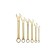 A set of combined keys Rexant 12-5841-2, yellow zinc, 6 items