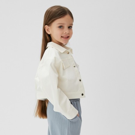 Small shirt upper reproach. Children's Kaftan p. 30 (98-104 cm), milk-2