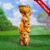 Garden Figure-Hall "Three Squirrels with Nut" Good Souvenirs from Polystone, 22x40cm, Big