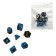 A set of cubes for D&D (Dungeons and Dragons, DND) "Game. Sapphire", Series: D&D, 7 pcs