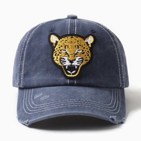 Men's cap Minaku "Leopard", Blue color, rr 56-58-1