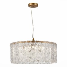 Suspended EVOLUCE lamp. Sle283203-06. Rida. 6x40 watts, E27, 55x55x22 cm, golden color