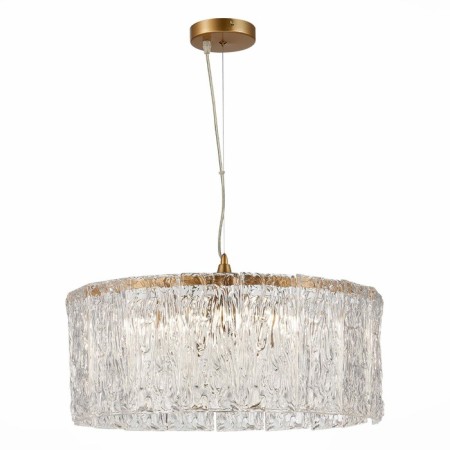 Suspended EVOLUCE lamp. Sle283203-06. Rida. 6x40 watts, E27, 55x55x22 cm, golden color