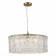 Suspended EVOLUCE lamp. Sle283203-06. Rida. 6x40 watts, E27, 55x55x22 cm, golden color