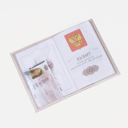 Cover for passport, color pearl-4