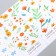 Sticker paper Gratitude "Small flowers" set 40 pcs 15x24 cm