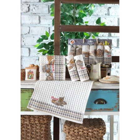 A set of wuffed napkins Diva Afrodita Ceylin "Bread", size 35x50 cm, 6 pcs-4