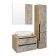 Cabinet-mirror "Malta 70" Gray oak, right