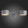 Wall lamp EVOLUCE. Sle183701-02. Gemento. 2x60 watts, E14, 51x12 cm, gray color