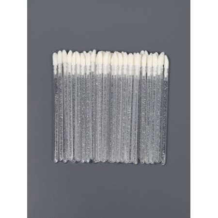 Applicators for lipstick and shine, set - 50 pcs, 9 cm, white color-2