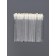 Applicators for lipstick and shine, set - 50 pcs, 9 cm, white color