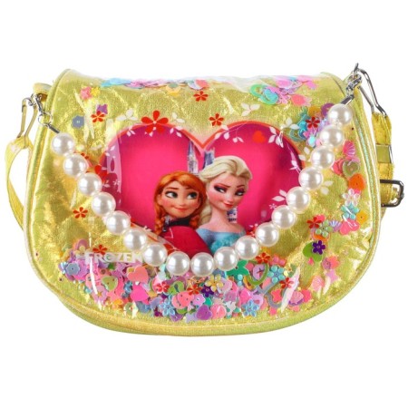 Children's bag on the valve, 6x12x16 cm, adjustable belt, yellow mix-3